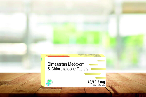 ओल्मेसर्टन मेडॉक्सोमिल 40 मिलीग्राम और क्लोर्थालिडोन 12.5 मिलीग्राम टैबलेट