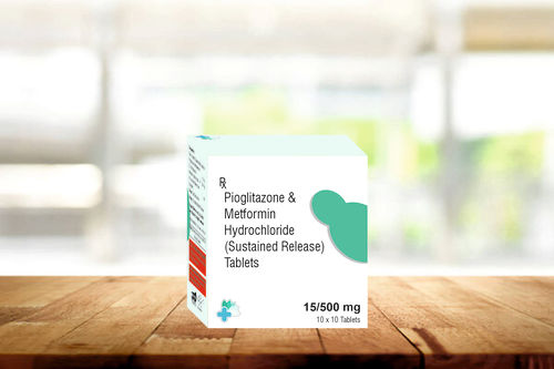 Pioglitazone 15mg And Metformin Hydrochloride 500mg (Sr) Tablets