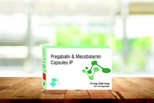 प्रीगैबलिन 75mg और मिथाइलकोबालामिन 1500 Mcg कैप्सूल