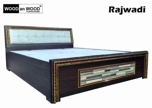 Teak Wood King Size Bed With Side Tables And Dressing Table