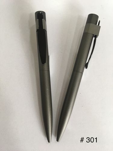 Mild Steel Blue And Black Ink Slim Metal Pens For Writing