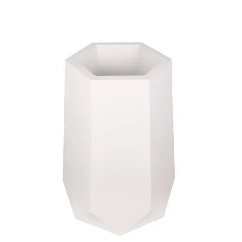 Decorative White Plain Frp Pot