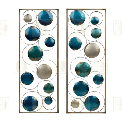 Coated Multicolor Metal Hanging Wall Art