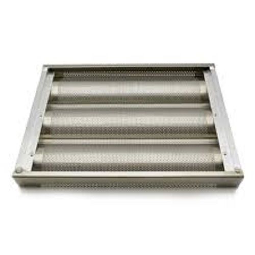 Perforated Aluminized Steel French Bread Toast Baguette Tray