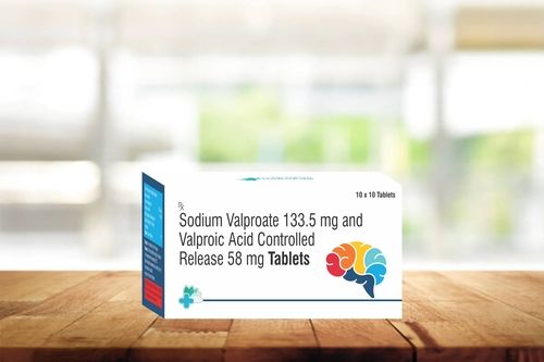 Sodium Valproate 133.5 Mg And Valproic Acid 58mg Controlled Release Tablets