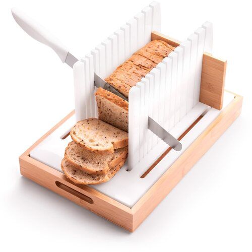 18 Centimeter Length White Plastic Bread Slicer Cutter