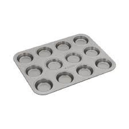 Aluminized Steel Rectangular Baking Tray - Heavy-Weight, Microwave Safe, Silver Finish for Burger Buns