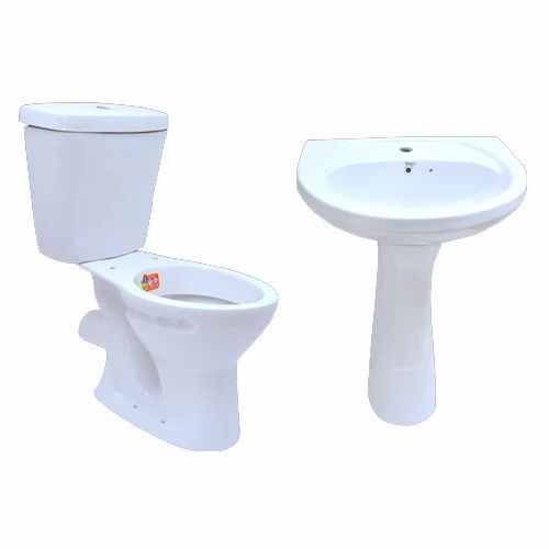 White Ceramic Sanitary Ware For Bathroom Use