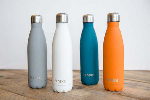 metallic water bottles