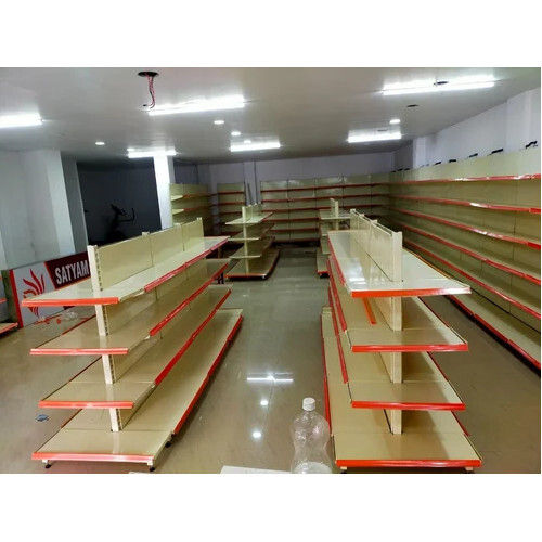 Plastic Mild Steel Square End Rack For Departmental Stores