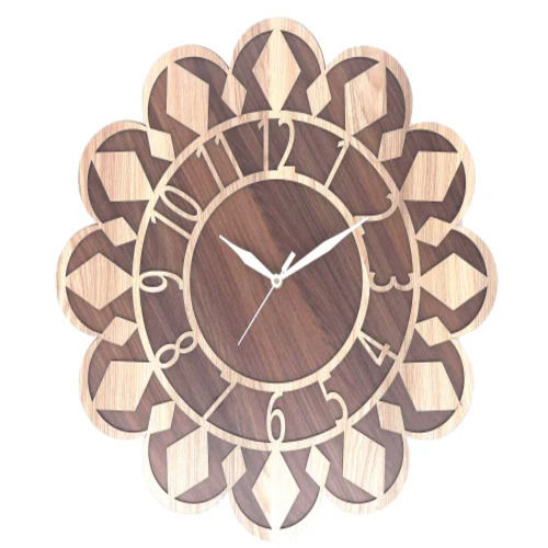 Modular Design Wooden Analog Table Clock For Home