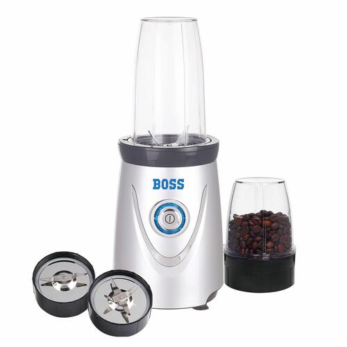 Grey Table Mounted Lightweight High Efficiency 400 Watt Electrical Mixer Grinder With Two Jars