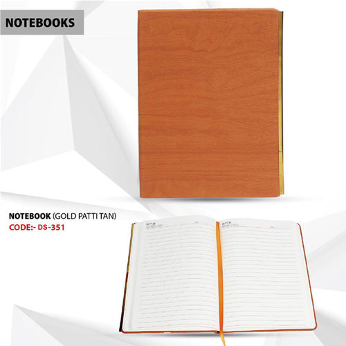 Tan Gift Potli Single Line Writing Notebook