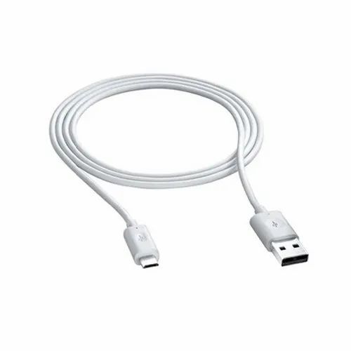 Heat Resistant High Efficiency Usb Data Cable For Charging And Data Transfer - Long-Life, Machine Made, Lightweight | White Color, Shock & Heat Resistant