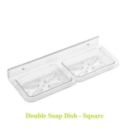 12x4 Inch Abs Plastic Double Soap Dish