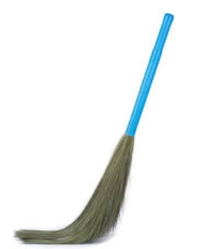 Abs Plastic Handle Natural Grass Broom For Dust Cleaning By Trade Worldwide Private Limited