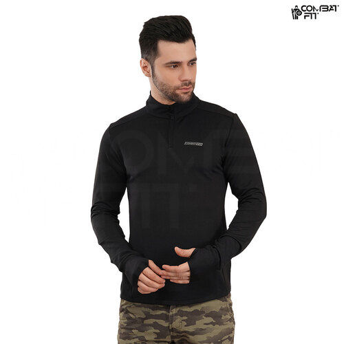 High Neck Running T-shirt With Thumbhole