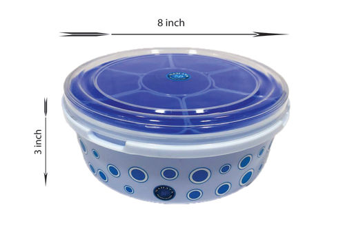 Porcelain Orbit Round Plastic Spice Storage Box