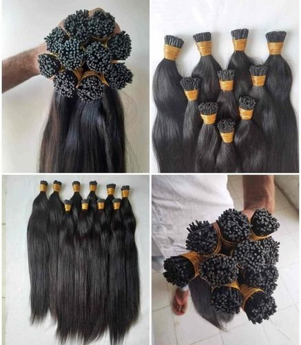 Black Unprocessed Human Hair Extensions For Parlour