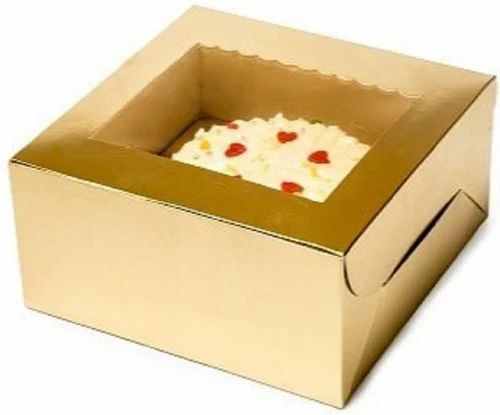 Eco Friendly Disposable Cake Packaging Box, Size 8 x 8 x 4 Inches