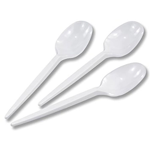 Washable Eco Friendly Lightweight Plain Great Quality Biodegradable Disposable Plastic Spoons