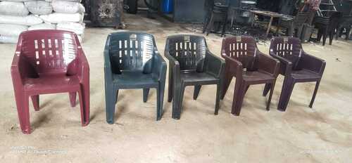 High Back Non Foldable Plastic Chairs With Armrest Home Furniture