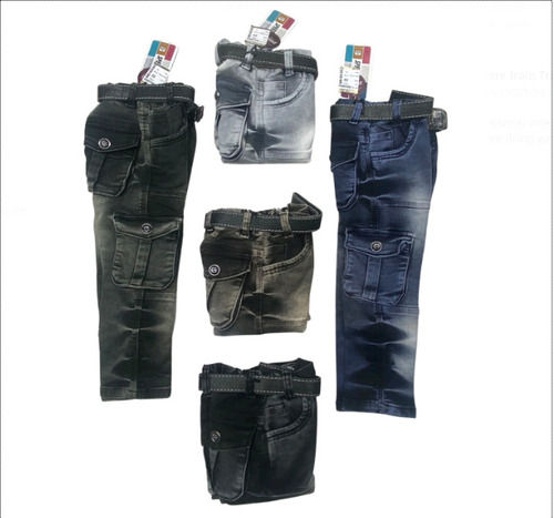 Kids Denim Jeans With Multiple Pockets