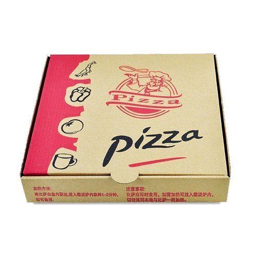 Lightweight And Portable Square Shape Solid Cardboard Pizza Packaging Box