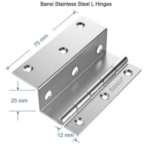 Polished Stainless Steel L Hinges For Door And Window