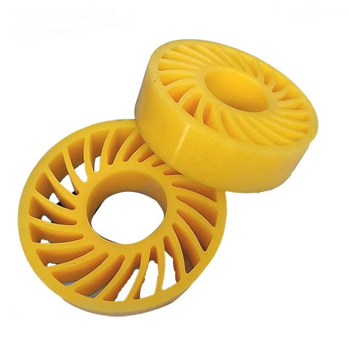 Polyurethane No Crush Wheel - Round, 2.5-20 mm Thickness | Precision Die Casting, Polished Finish, Versatile Usage as Spacing and Transfer Rollers