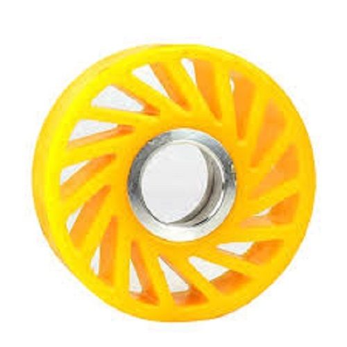 No Crush Round Die Cast Plastic Wheel - 2.5-20 mm Thickness, Polished Finish , Ideal for Material Spacing and Feeding Applications