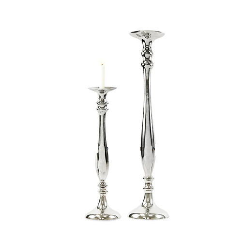 Pillar silver holder large Keys cast met main image 1