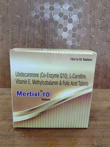 Ubidecarenone Coenzyme, L Carnitine, Vitamin E, Methycobalamin And Folic Acid Tablets Place Of Origin: India