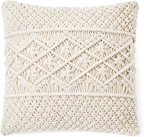 100% Cotton Material Natural Cotton Macrame Cushion Covers