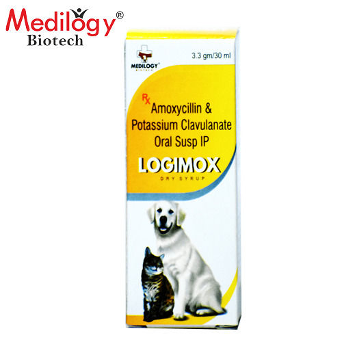 Amoxycillin and Potassium Clavulanate Logimox Dry Syrup for Pets
