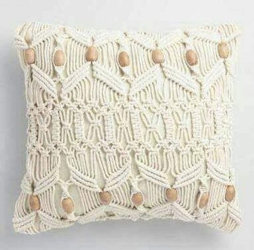 Easy Wash, Soft Natural Cotton Macrame Cushion Covers