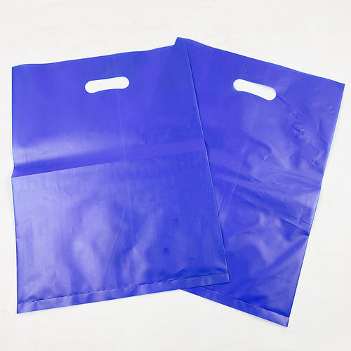 Eco Friendly Plain Pattern Plastic Shopping Die Cut Disposable Carry Bags