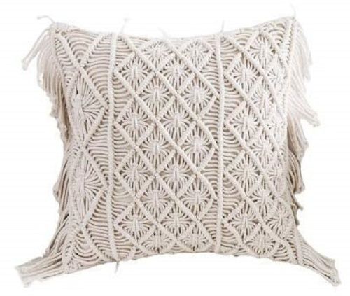 Modern Style Handicraft Cotton Macrame Stylish Cushion Cover