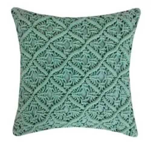 Square Shape 100% Cotton Macrame Cushion Cover