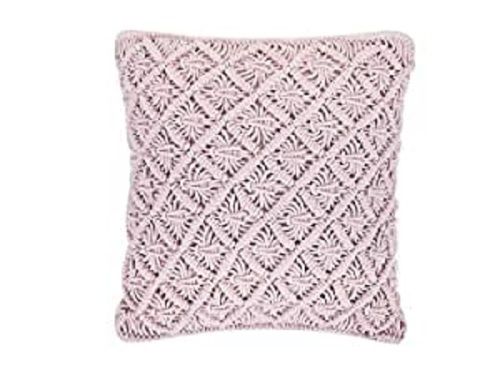 Square Shape 100% Cotton Macrame Cushion Cover