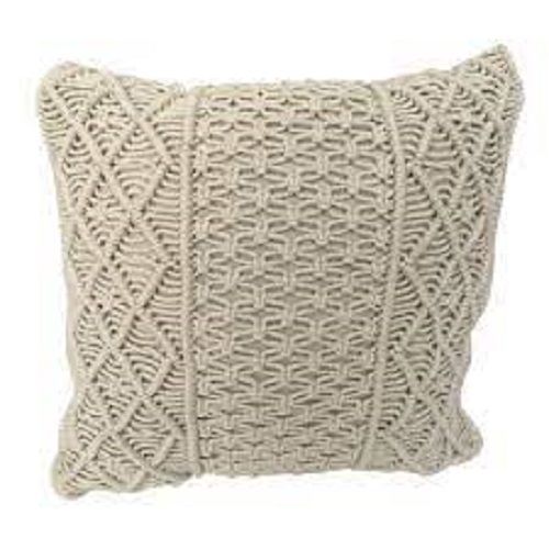 Square Shape 100% Cotton Macrame Cushion Cover