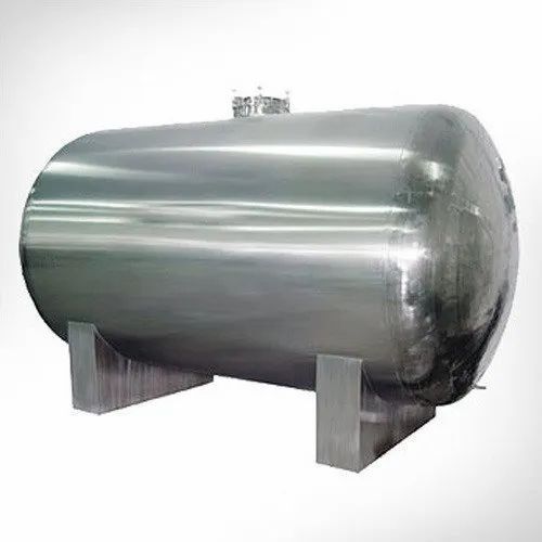 Stainless Steel Horizontal Tank With Pedestal Tank