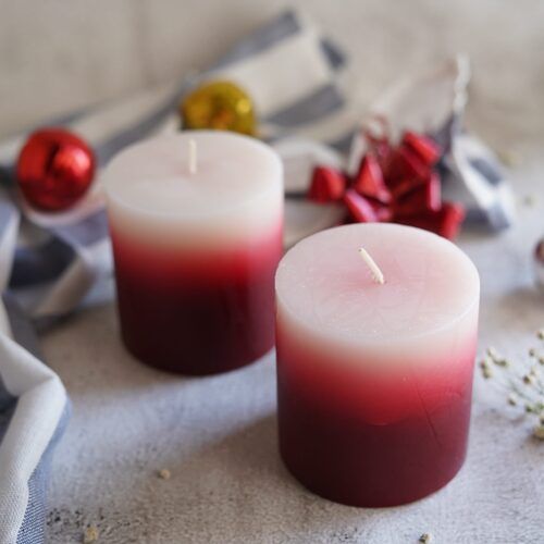 Round Colored Beautiful Handmade Candles at Best Price in Noida