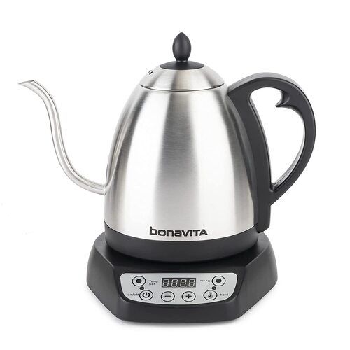 Variable Temperature Digital Metallic Electric Gooseneck Kettle