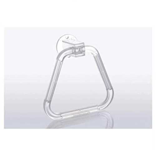 Transparent Pvc White Unbreakable Triangle Towel Ring