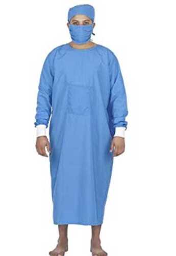 Regular Fit Long Sleeves Round Neck Plain Surgeon Gowns For Hospital