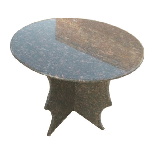  स्टेन रेसिस्टेंट टिकाऊ गोल आकार ग्रेनाइट टेबल 