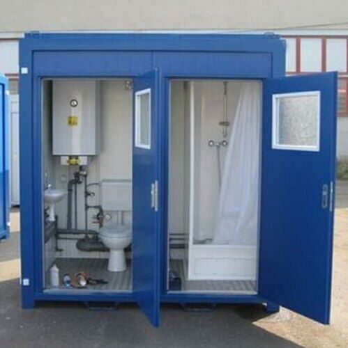 Color Coated Highly Durable Portable Toilet Cabin