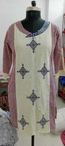 Washable Ladies Pure Cotton Printed Fancy And Designer Full Sleeves Kurti