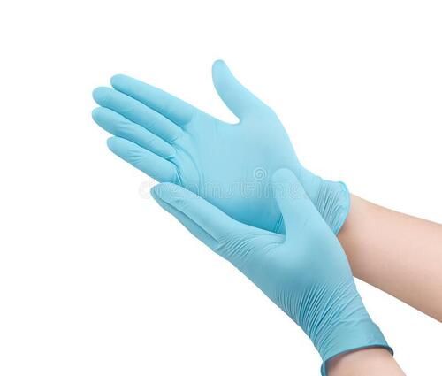 Gray Nitrile Hand Gloves